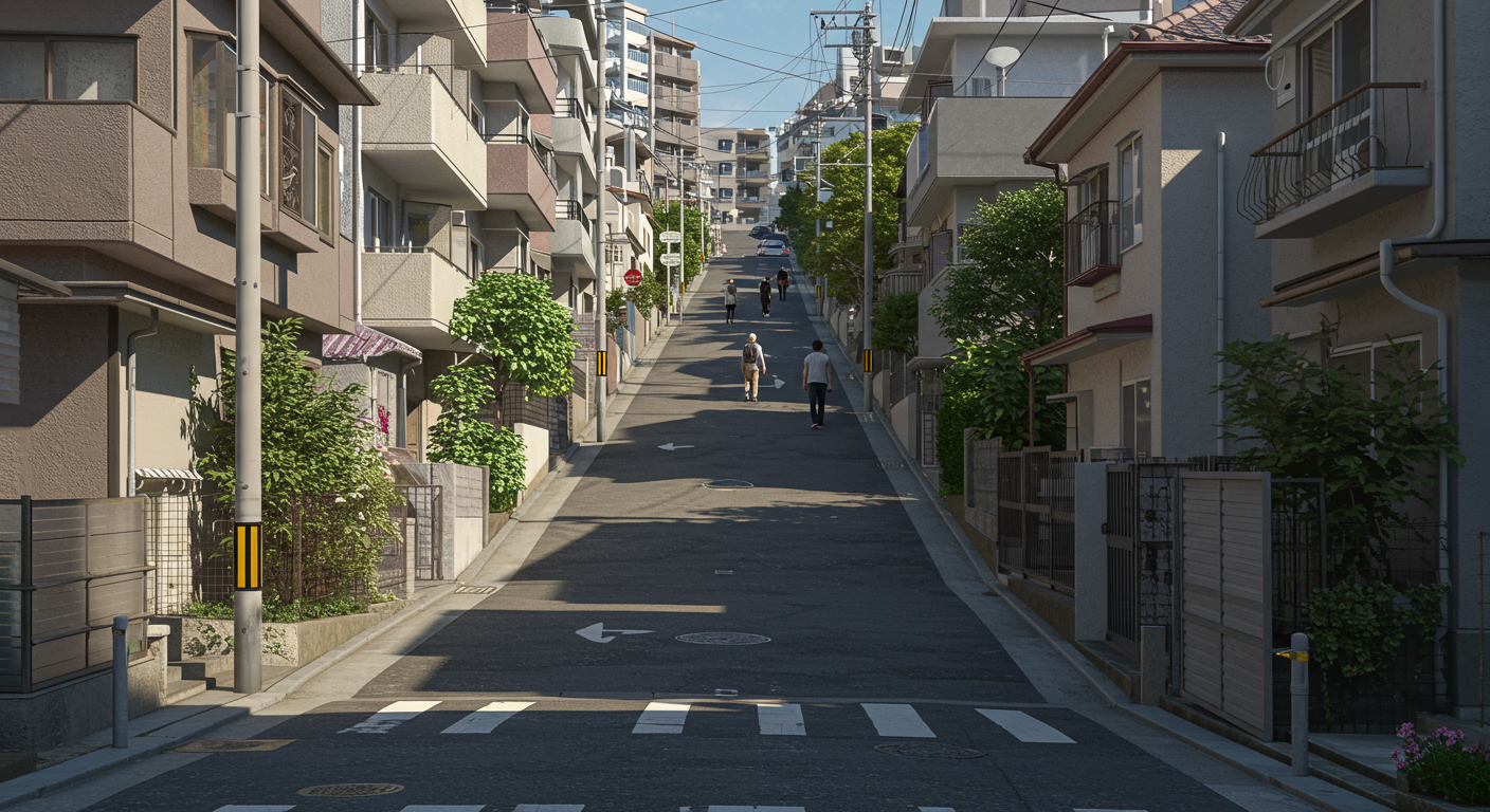 麻布狸穴町の坂道と住環境の特徴