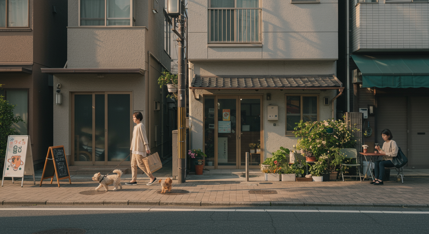 麻布狸穴町での一人暮らしの日常風景