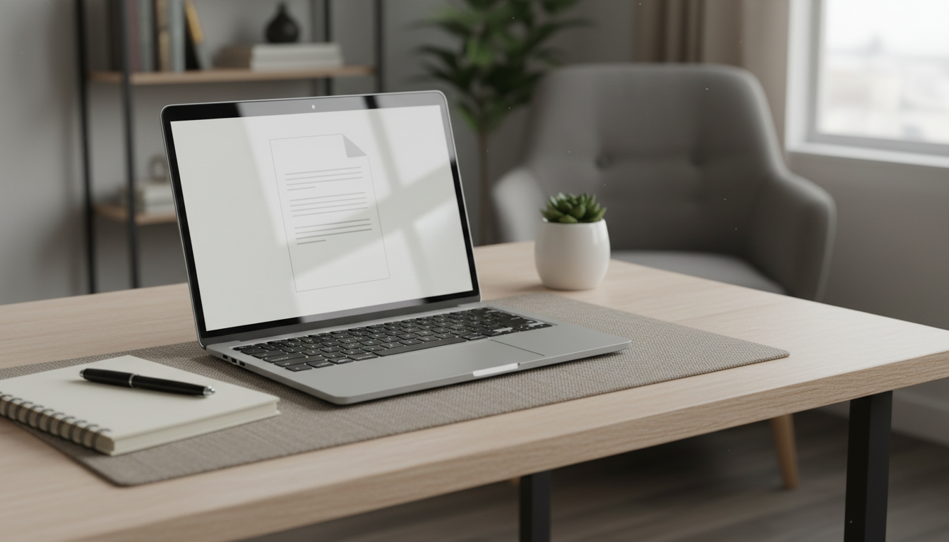 Word手動目次作成のテンプレート画面