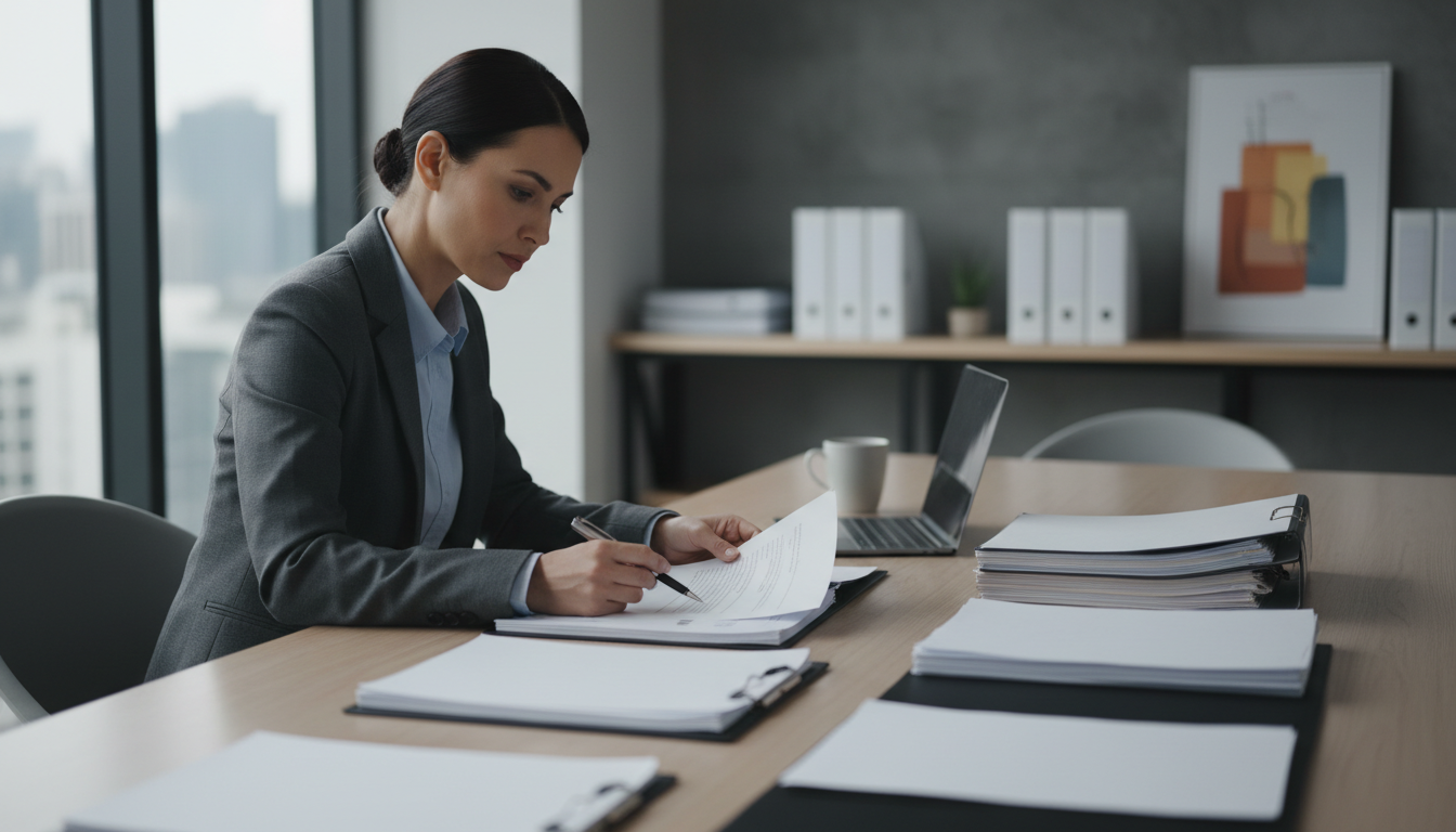 書類確認と注意点チェックのイメージ