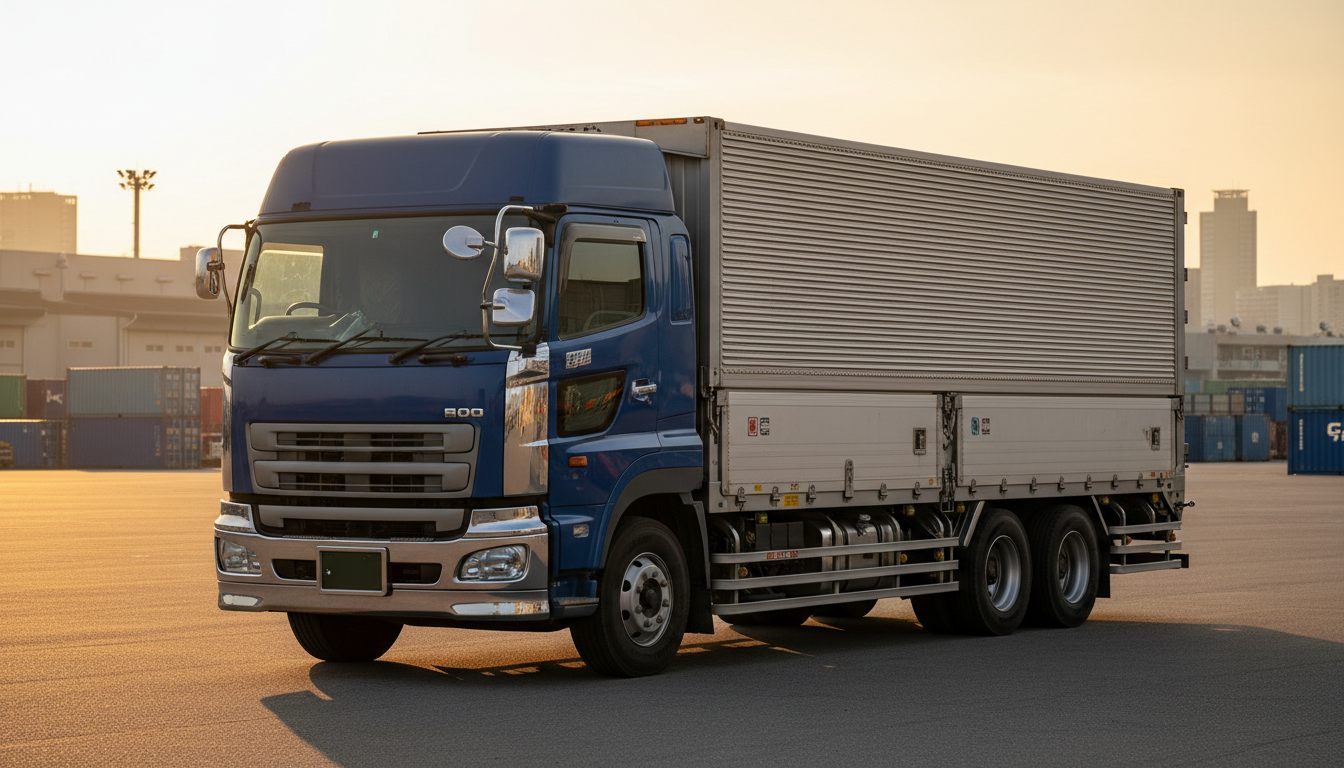 特殊車両通行許可が必要な大型車両のイメージ