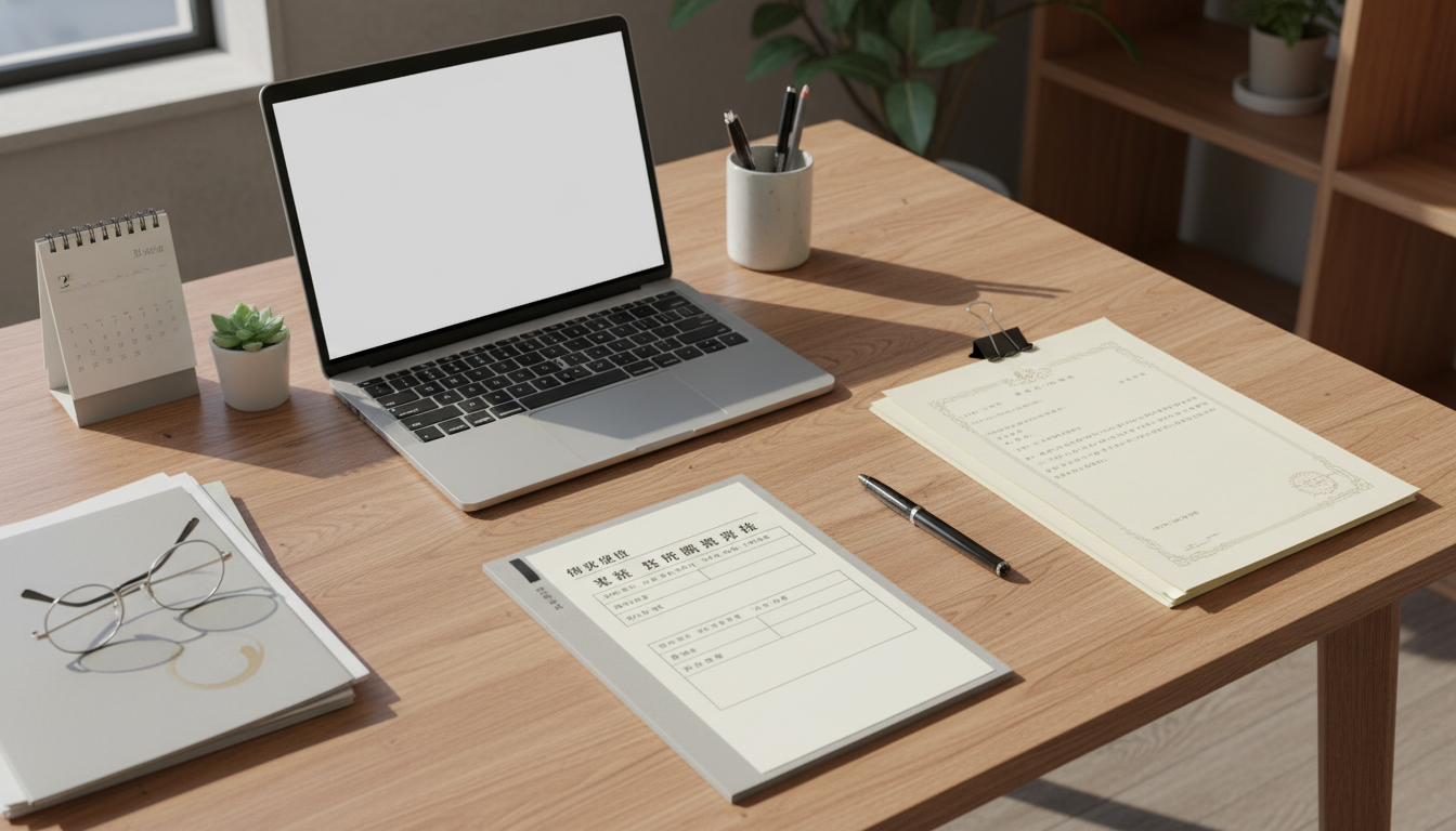 特殊車両通行許可申請書類の準備作業