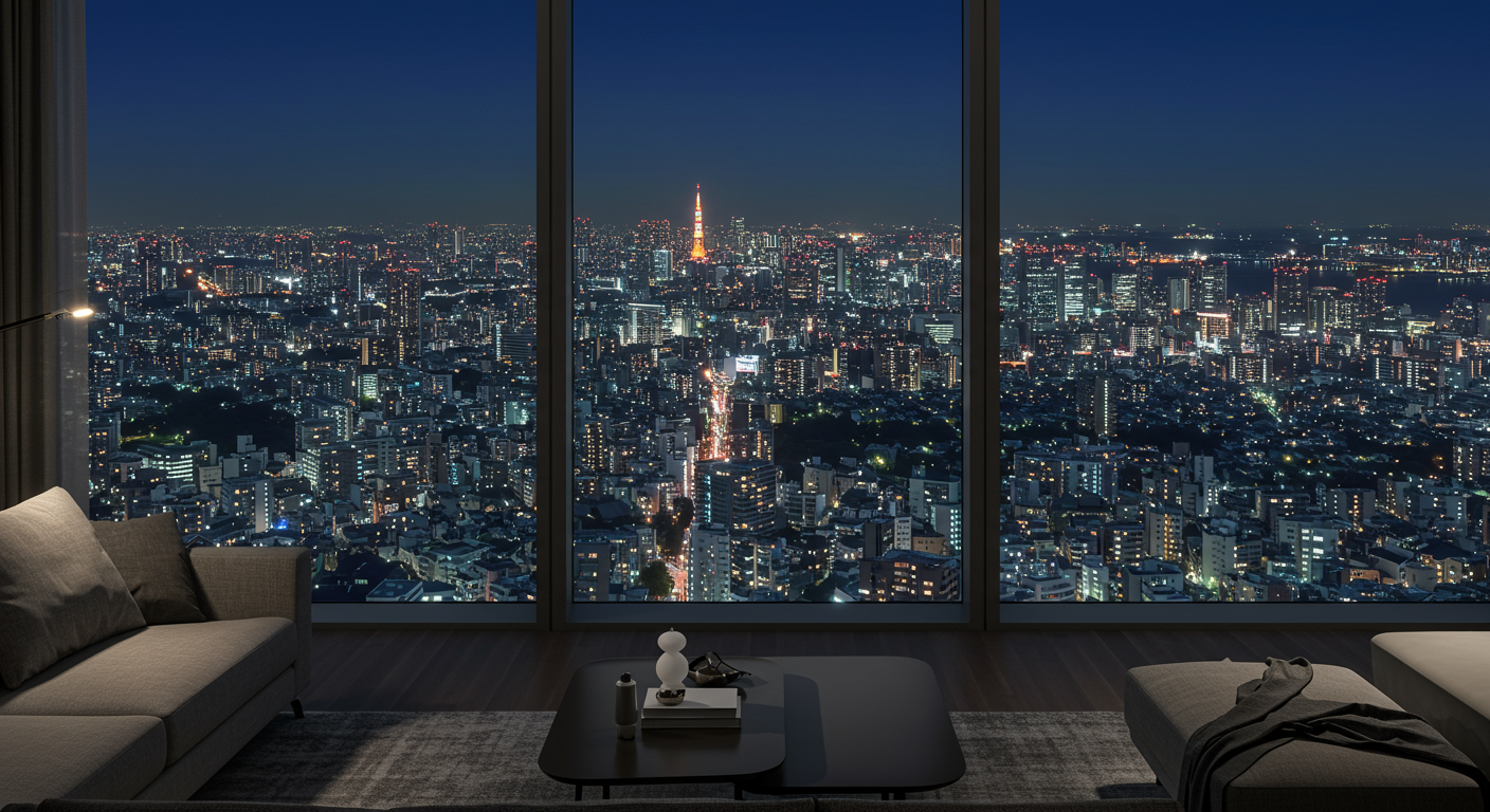 愛宕エリアのタワーマンションからの眺望