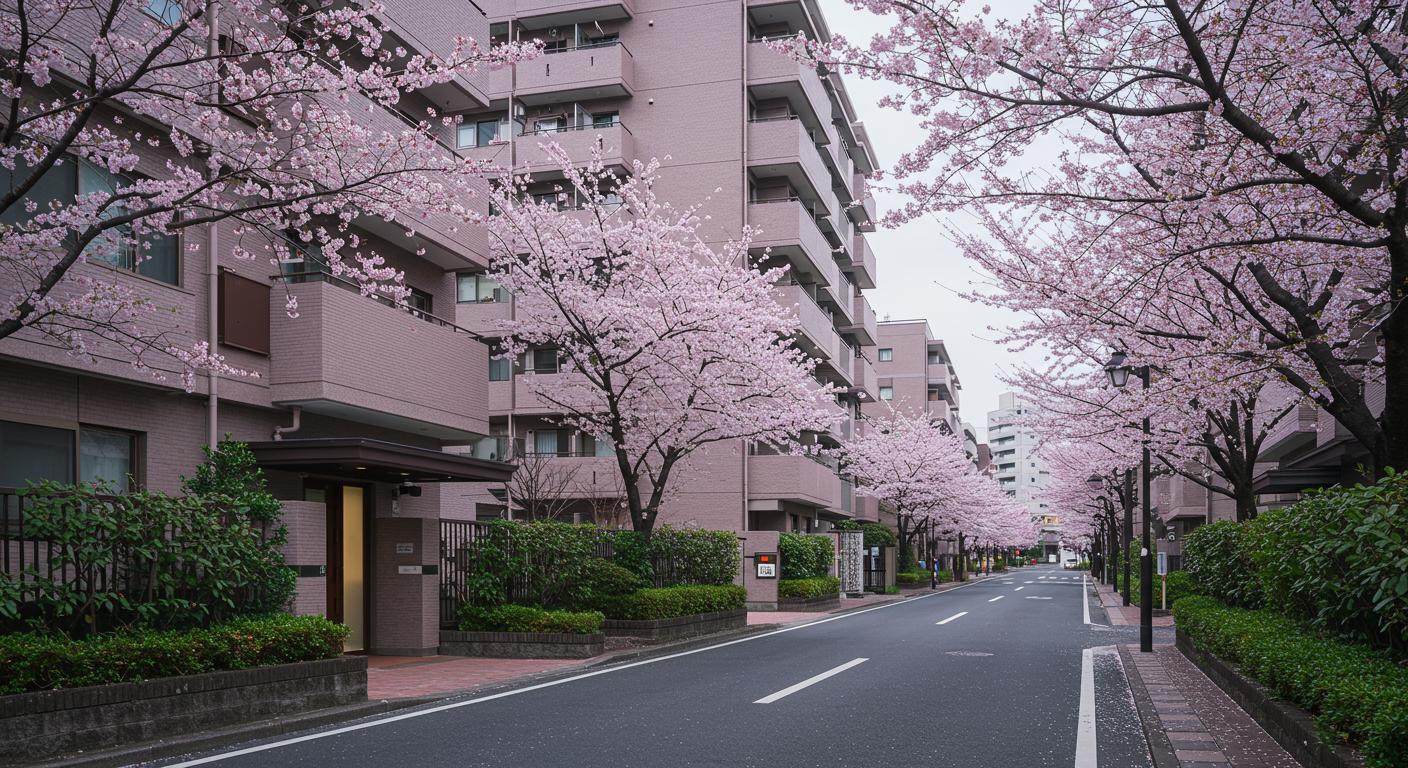 愛宕エリアの住宅街の様子