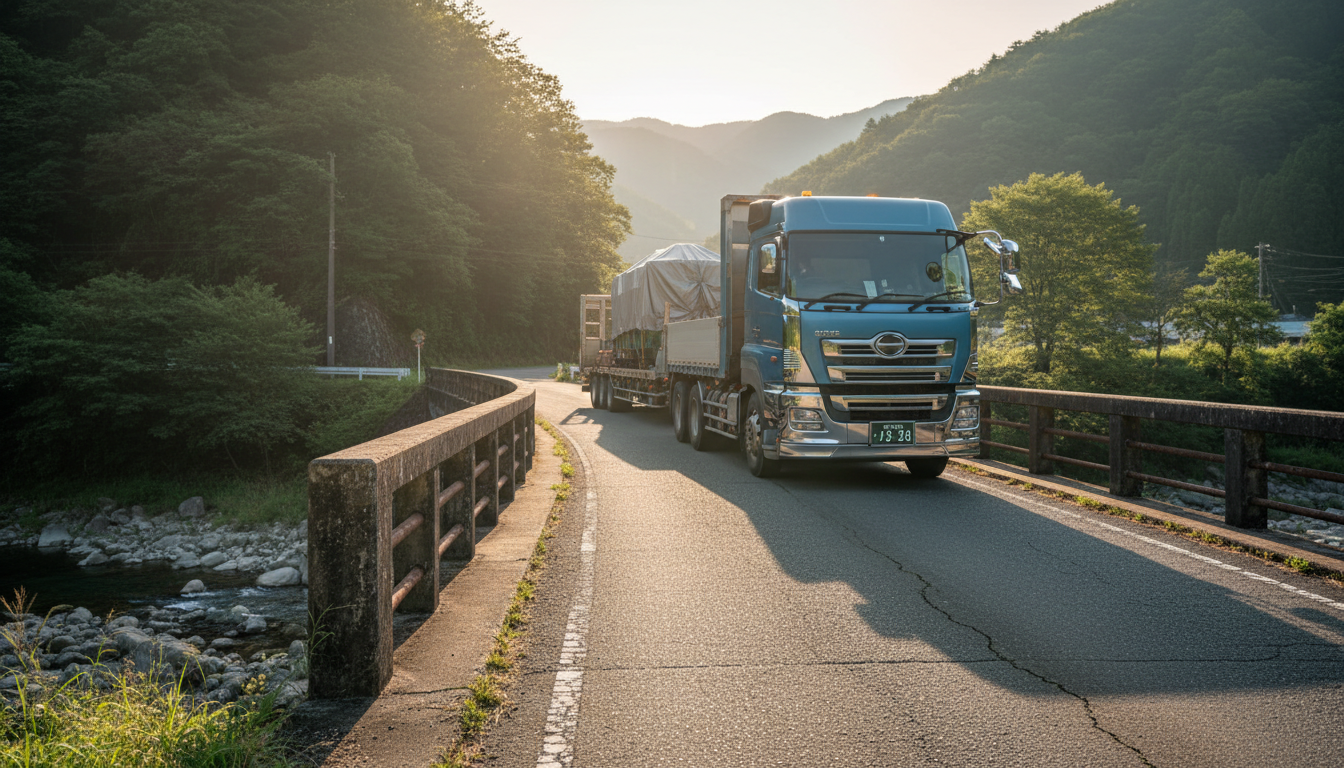 特殊車両通行許可申請が成功した事例のイメージ