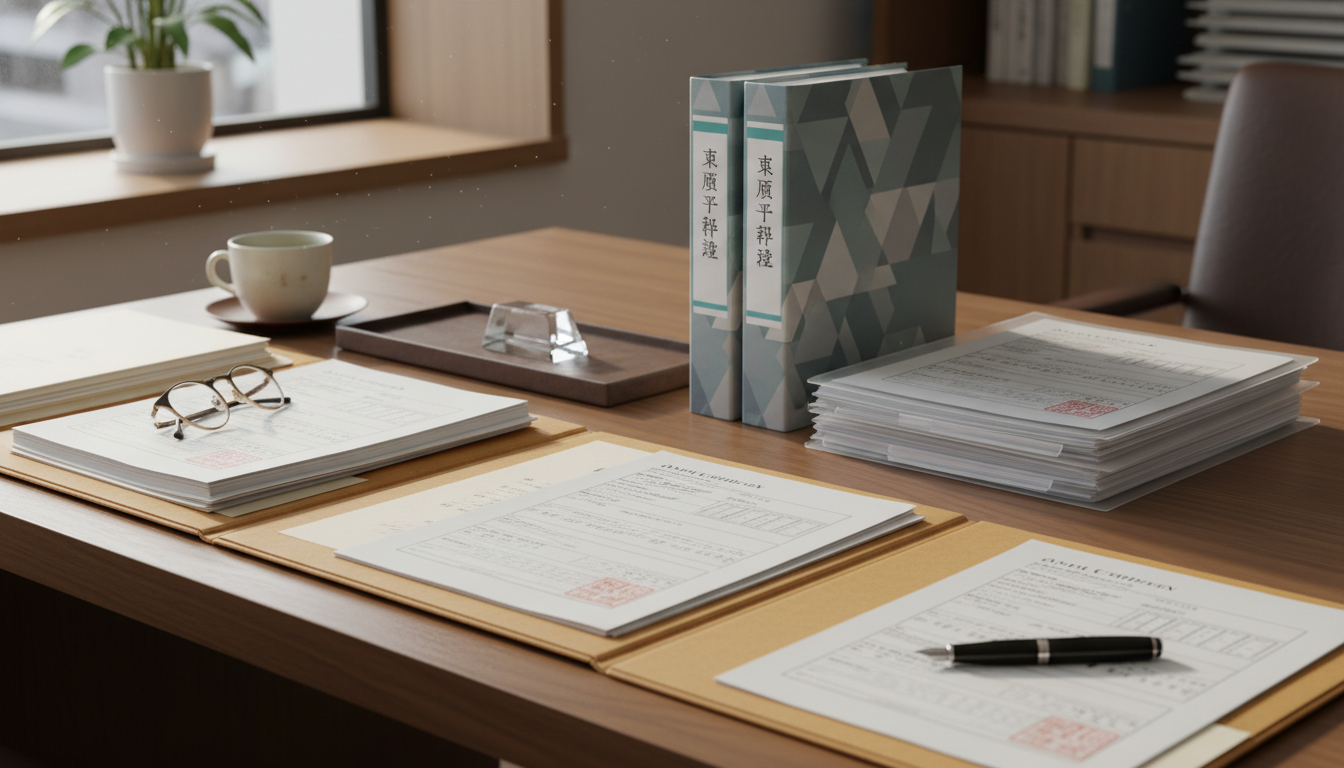 特殊車両通行許可申請書類の準備