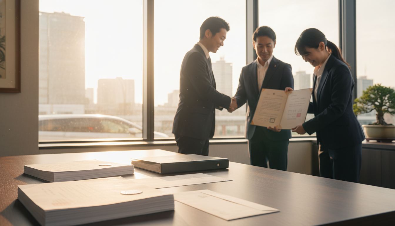 特殊車両通行許可証の取得完了