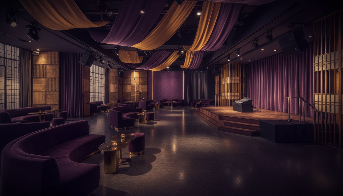 モダンなパーティー会場の雰囲気