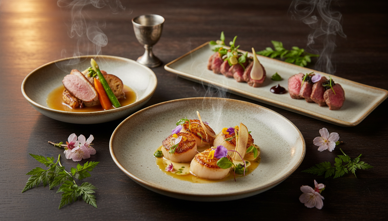 ホテル宴会場の料理イメージ