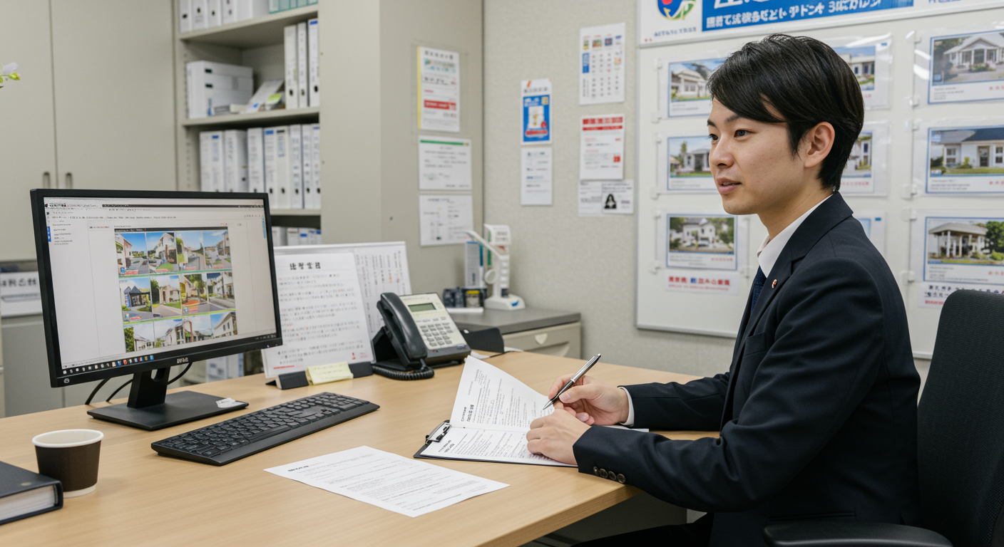 不動産会社での相談風景