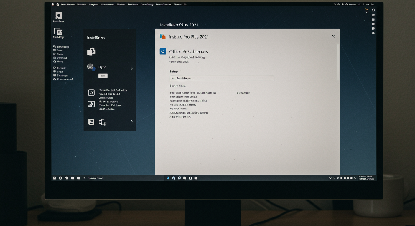 Office Pro Plus 2021のインストール画面