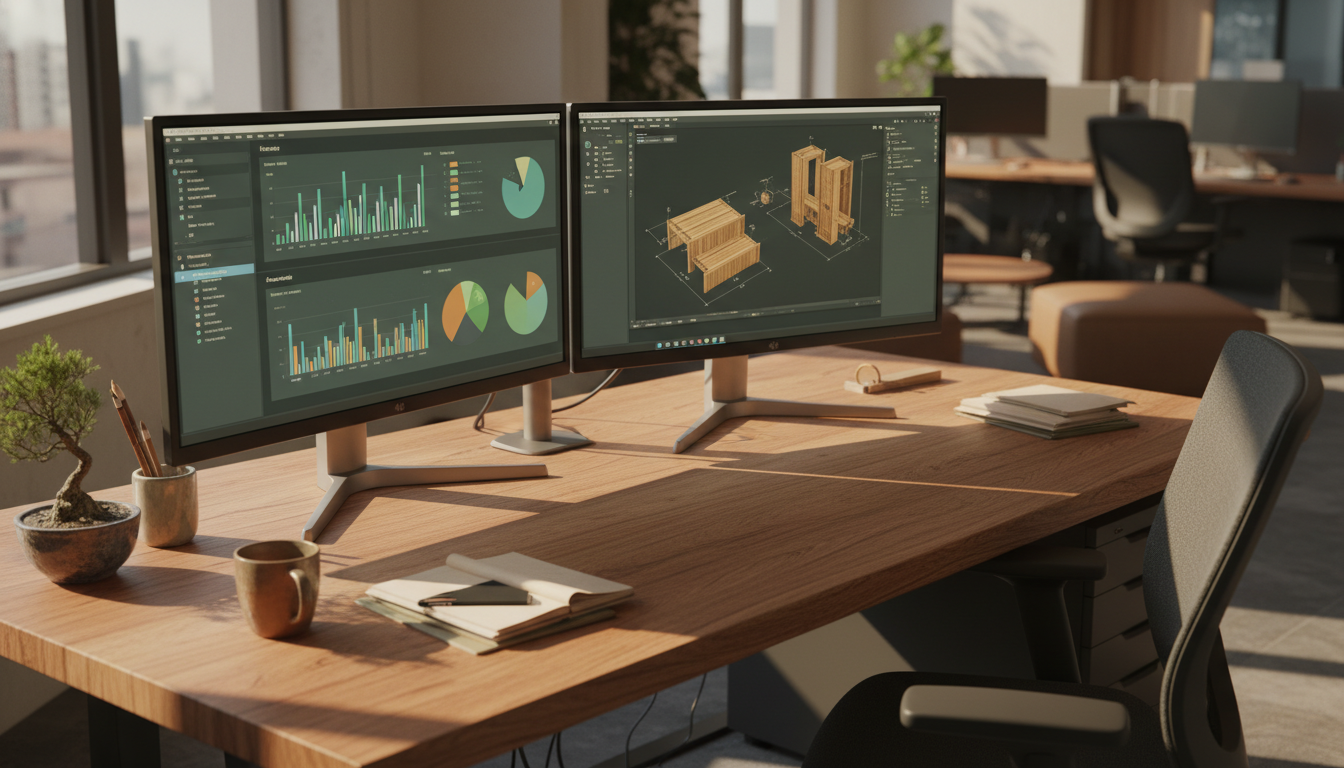 マルチディスプレイ デュアルモニター 作業環境
