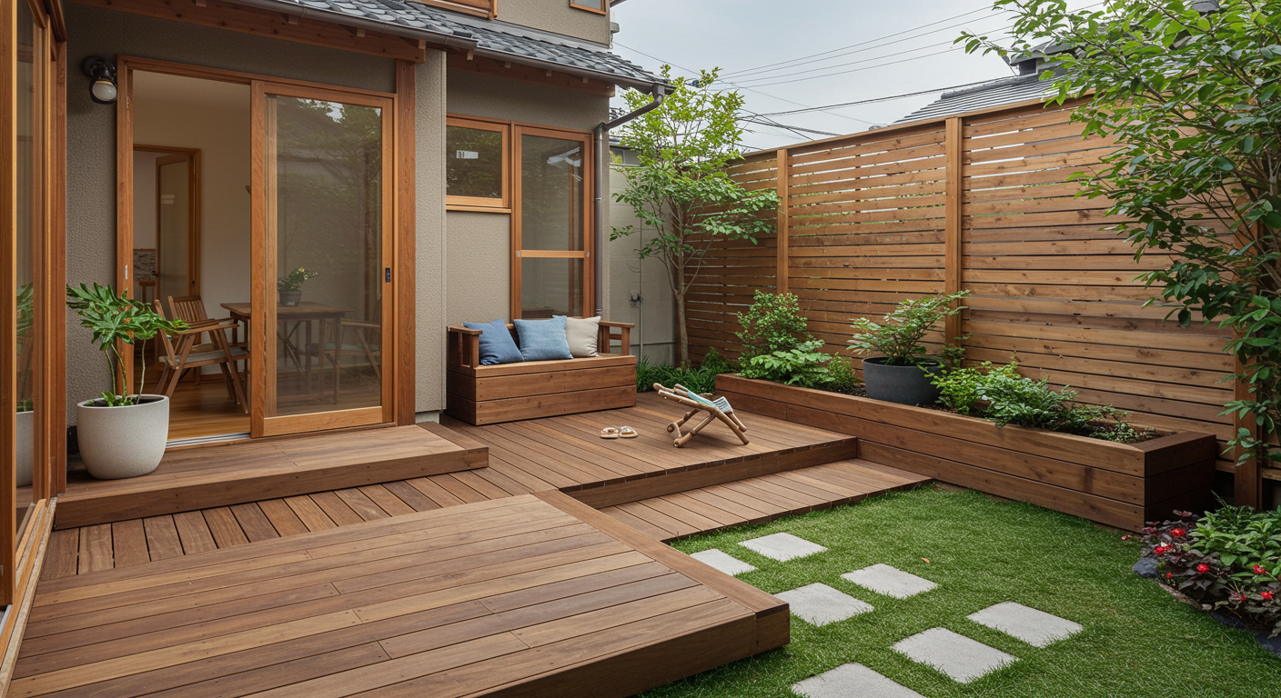 ライフステージの変化に対応できる可変性のある外構デザイン