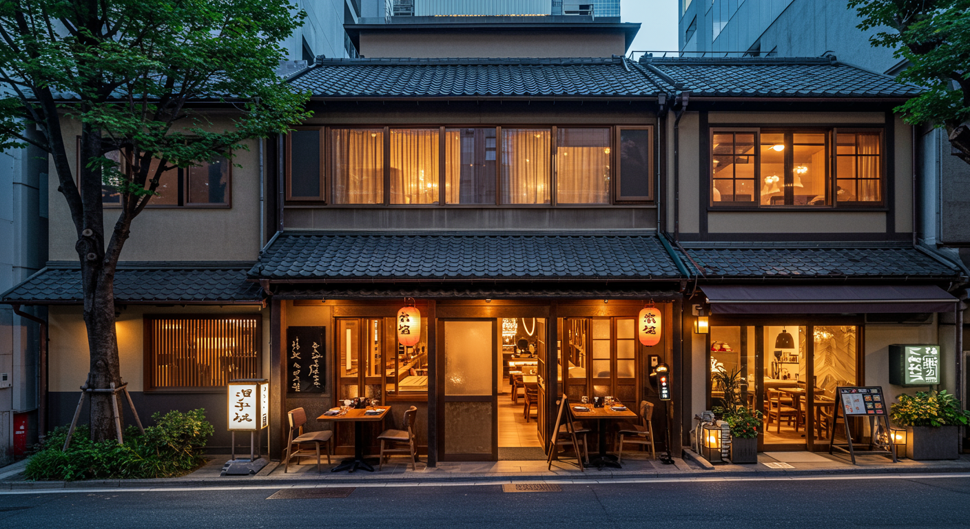 麻布十番の高級店が立ち並ぶ洗練された街並み
