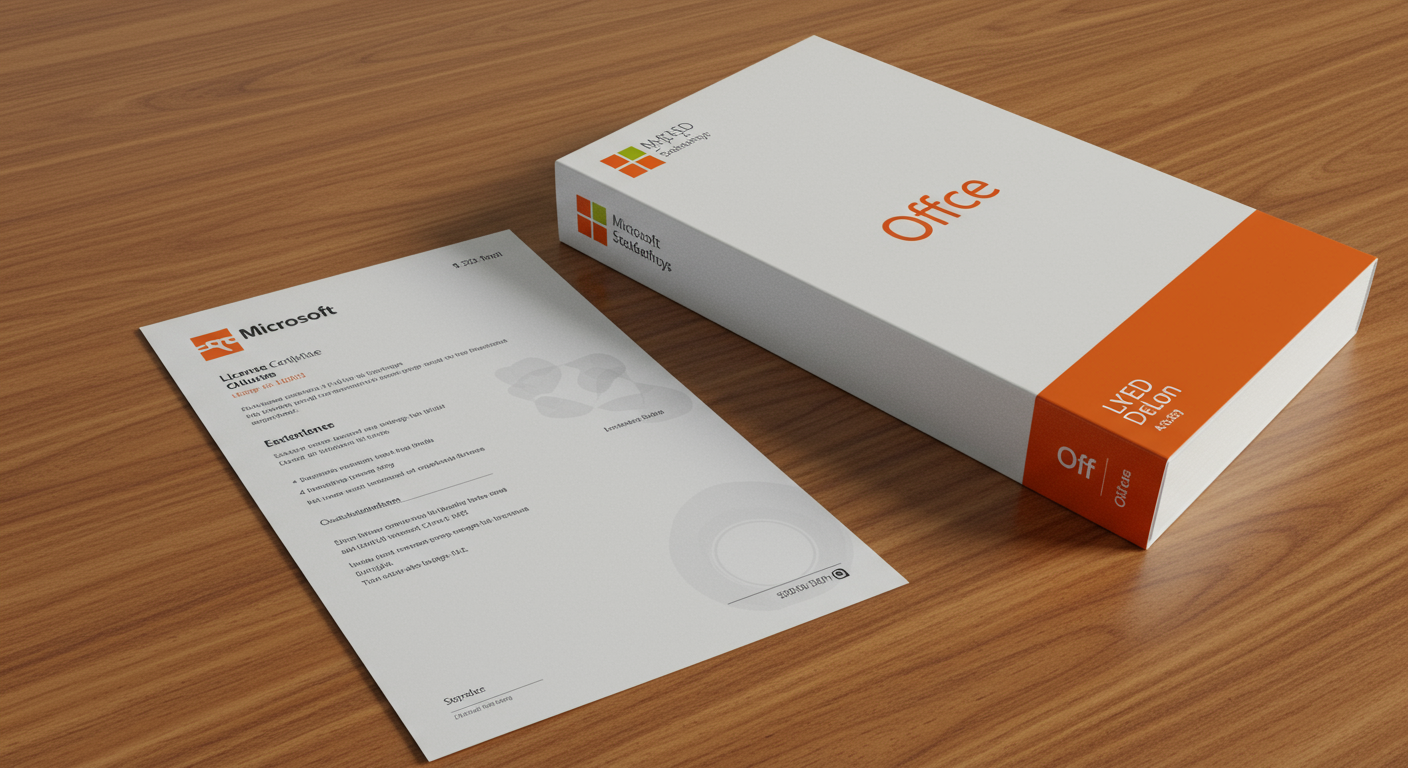 Office製品パッケージとライセンス証明書