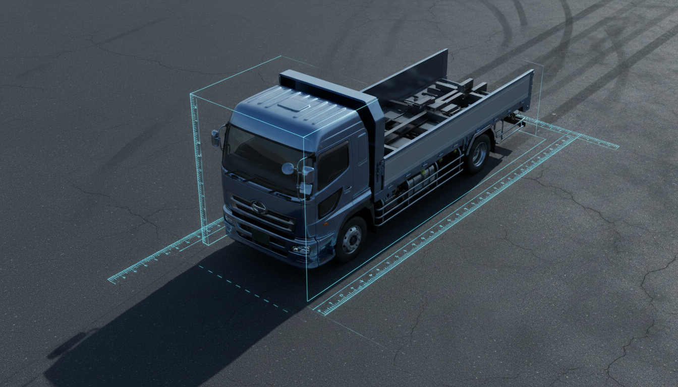 特殊車両通行許可の一般的制限値を示す図解