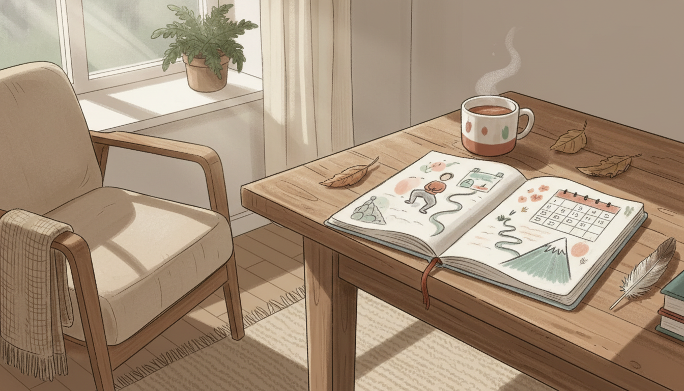 運動目標を立てる女性のイメージ