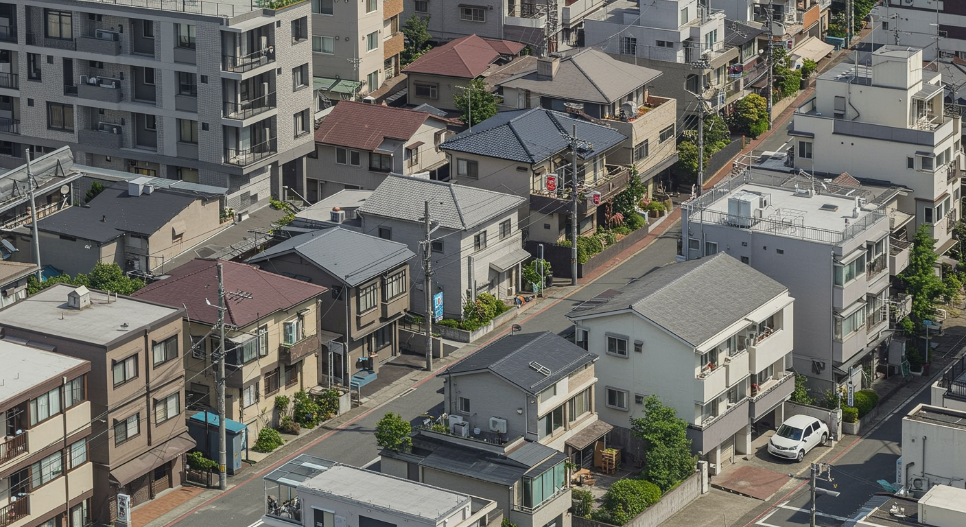 芝大門の住宅街の様子
