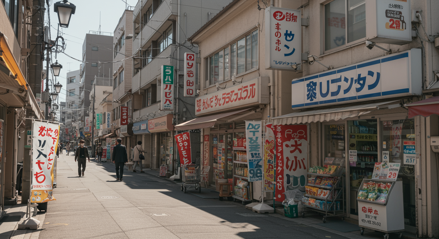 芝大門の商店街の様子