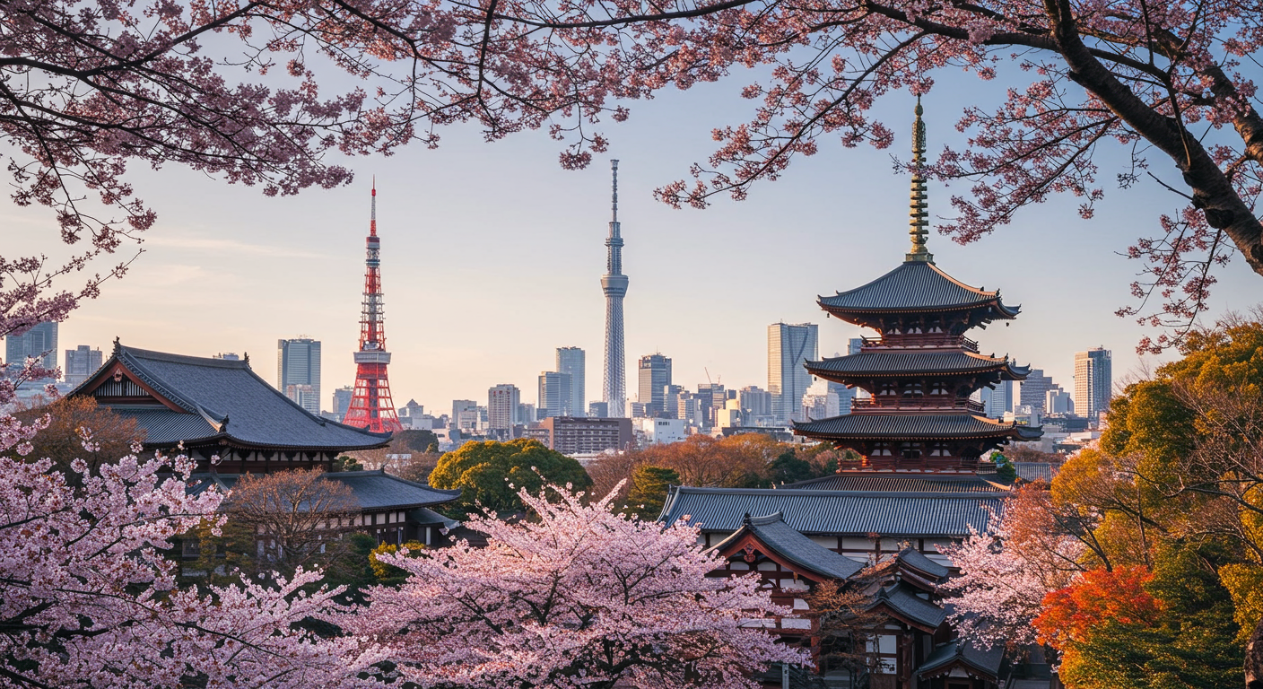 芝大門エリアの増上寺の様子