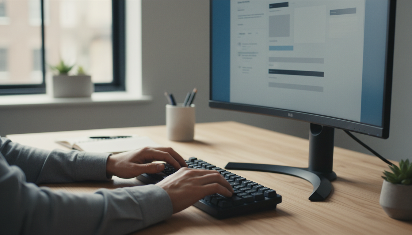 オンライン申請システムの操作画面