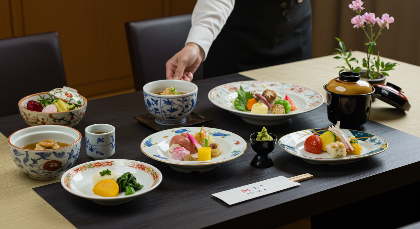 宴会の様子とコンパニオンサービスの一例