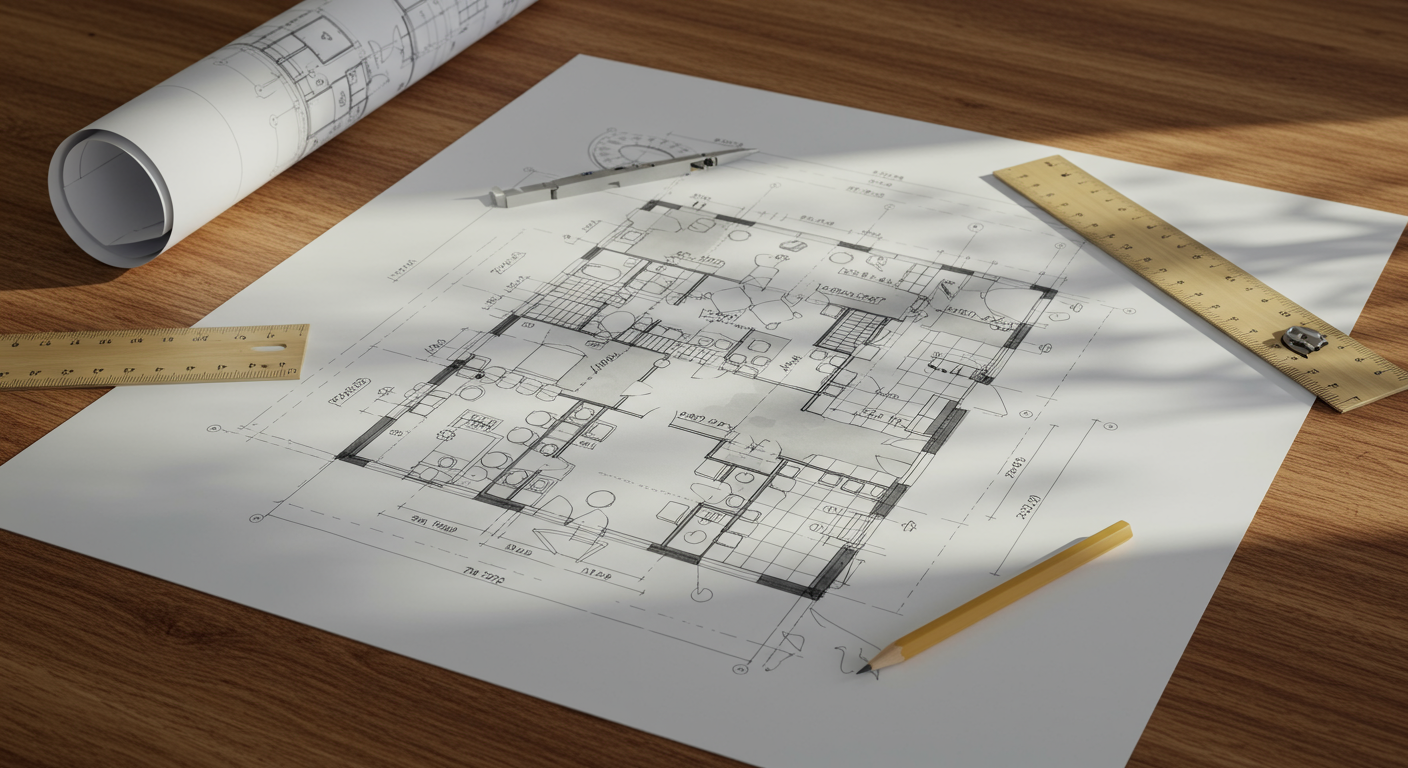 風俗営業許可申請に必要な店舗間取り図のイメージ