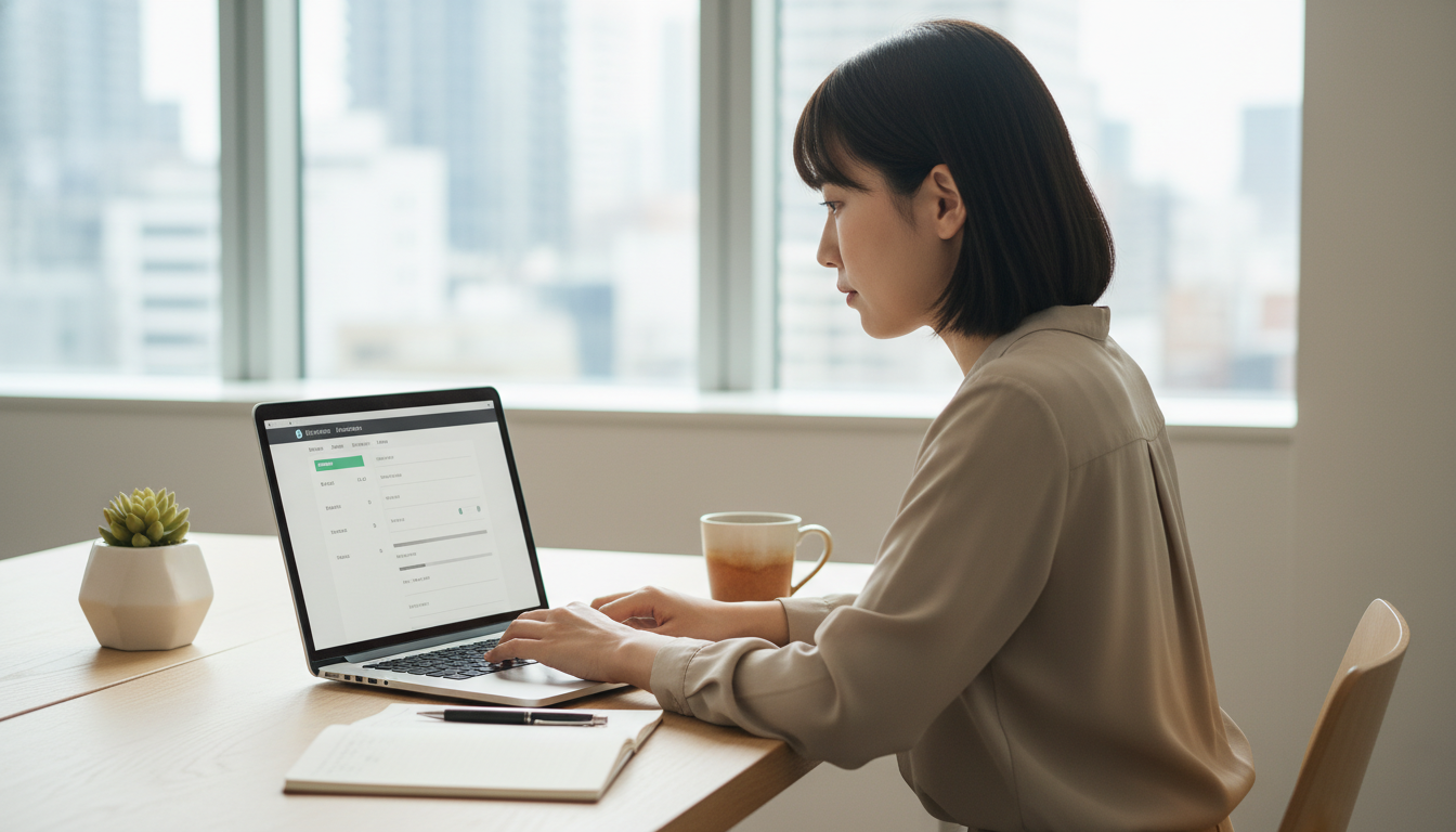 オンライン申請システムを使用する事業者のイメージ