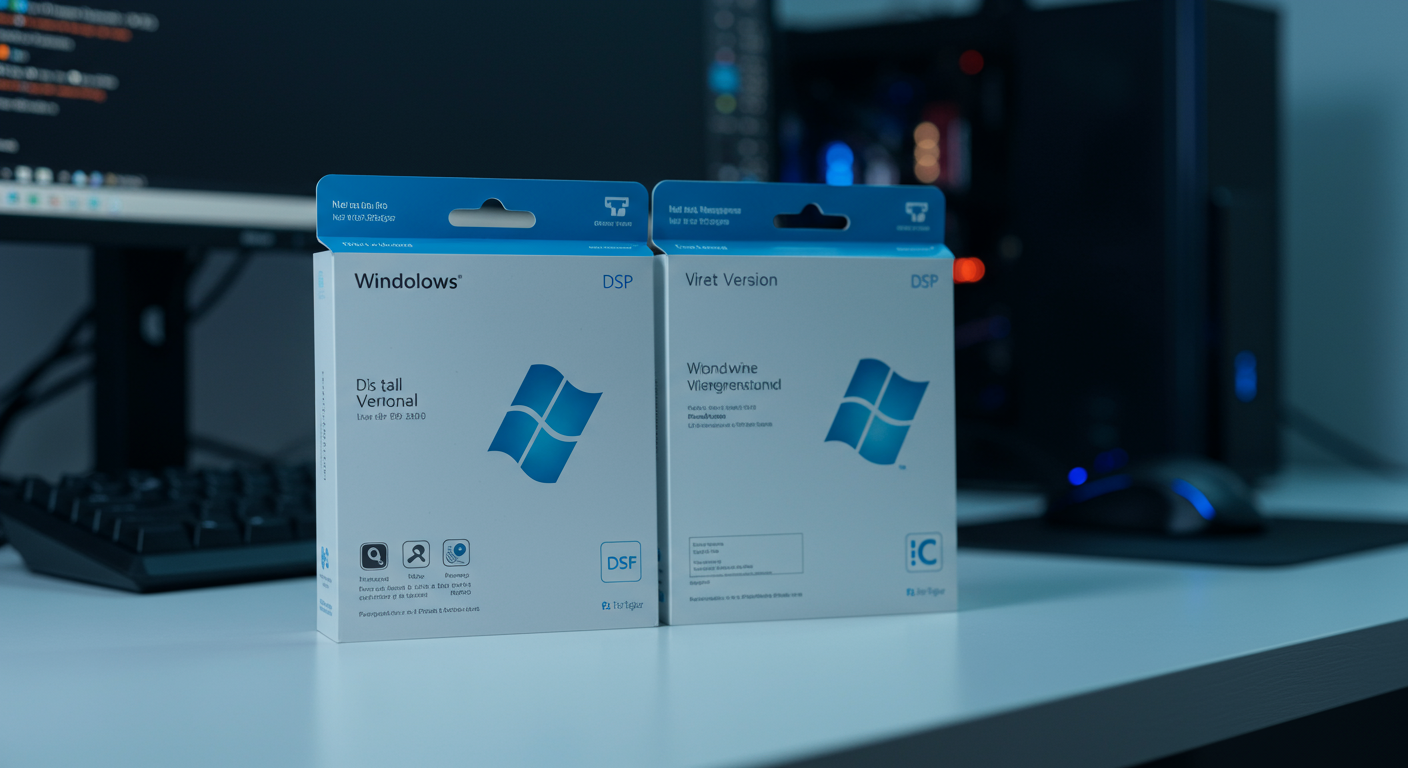 Windows通常版とDSP版の比較イメージ