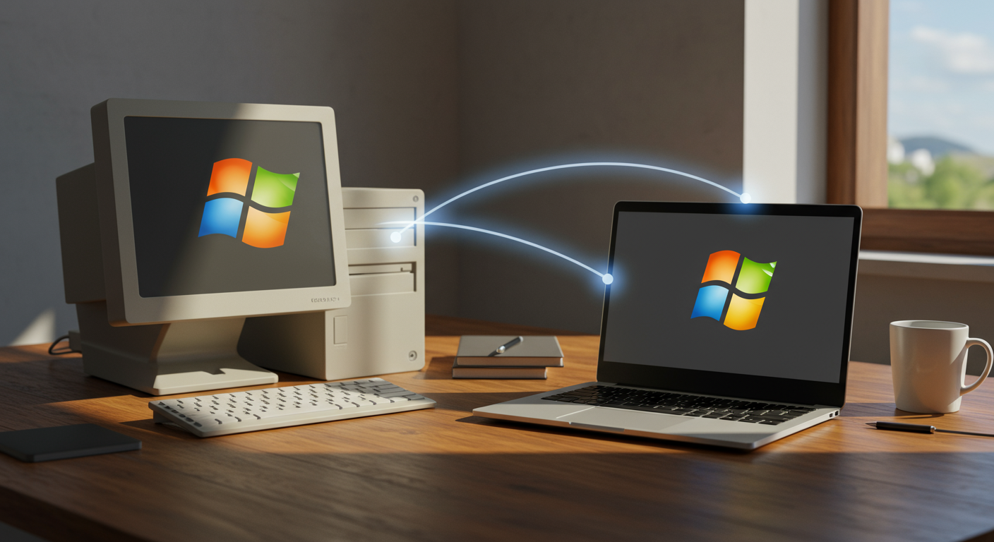 Windowsライセンスの移行イメージ