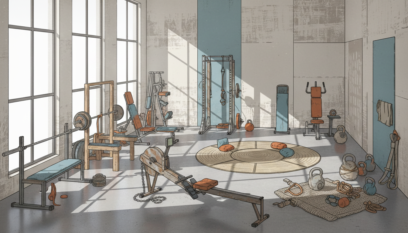 サーキットトレーニングで効率的に体を鍛える女性