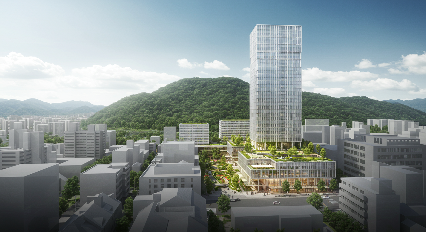 愛宕エリアの再開発と高層マンションの風景