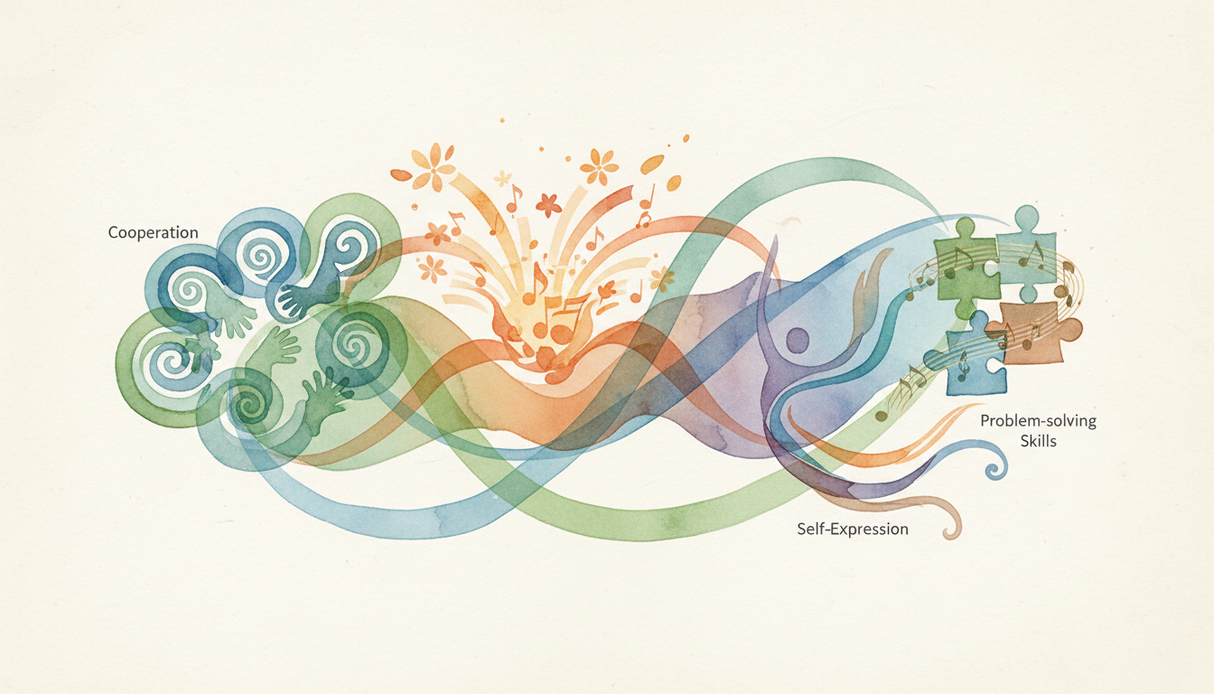子どもが音楽を通じて成長する様子