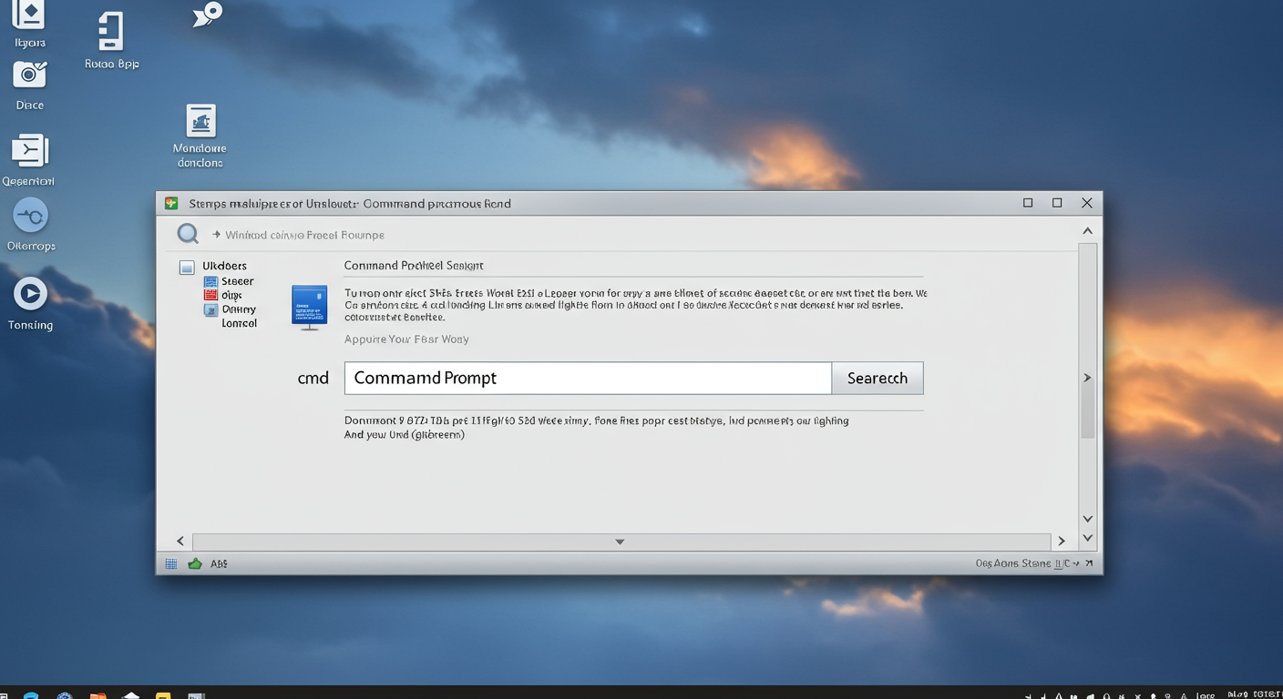 Windows 11でコマンドプロンプトを起動する様子