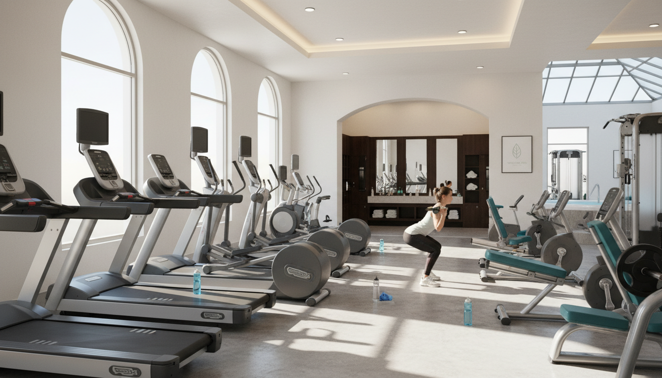 清潔で充実した女性専用ジムの設備