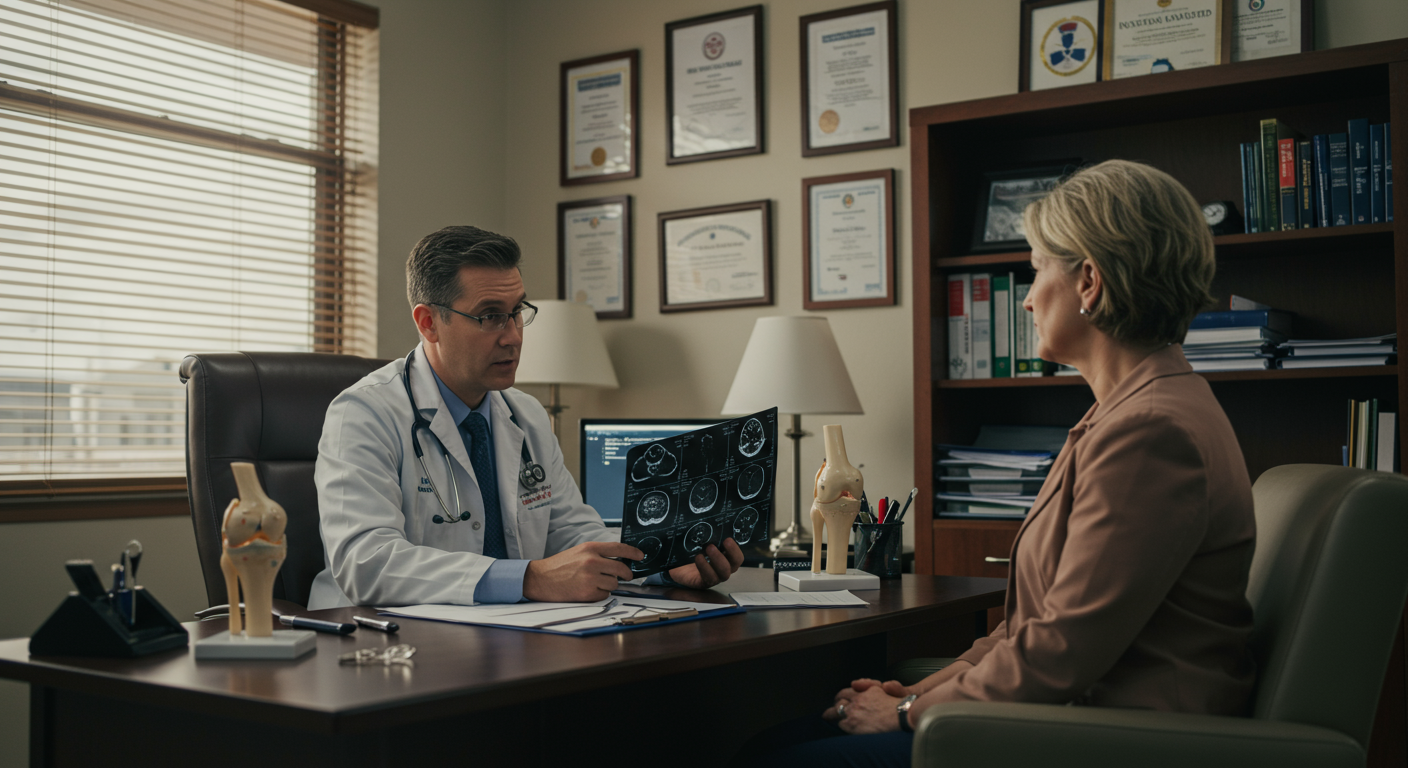 医師との相談シーン