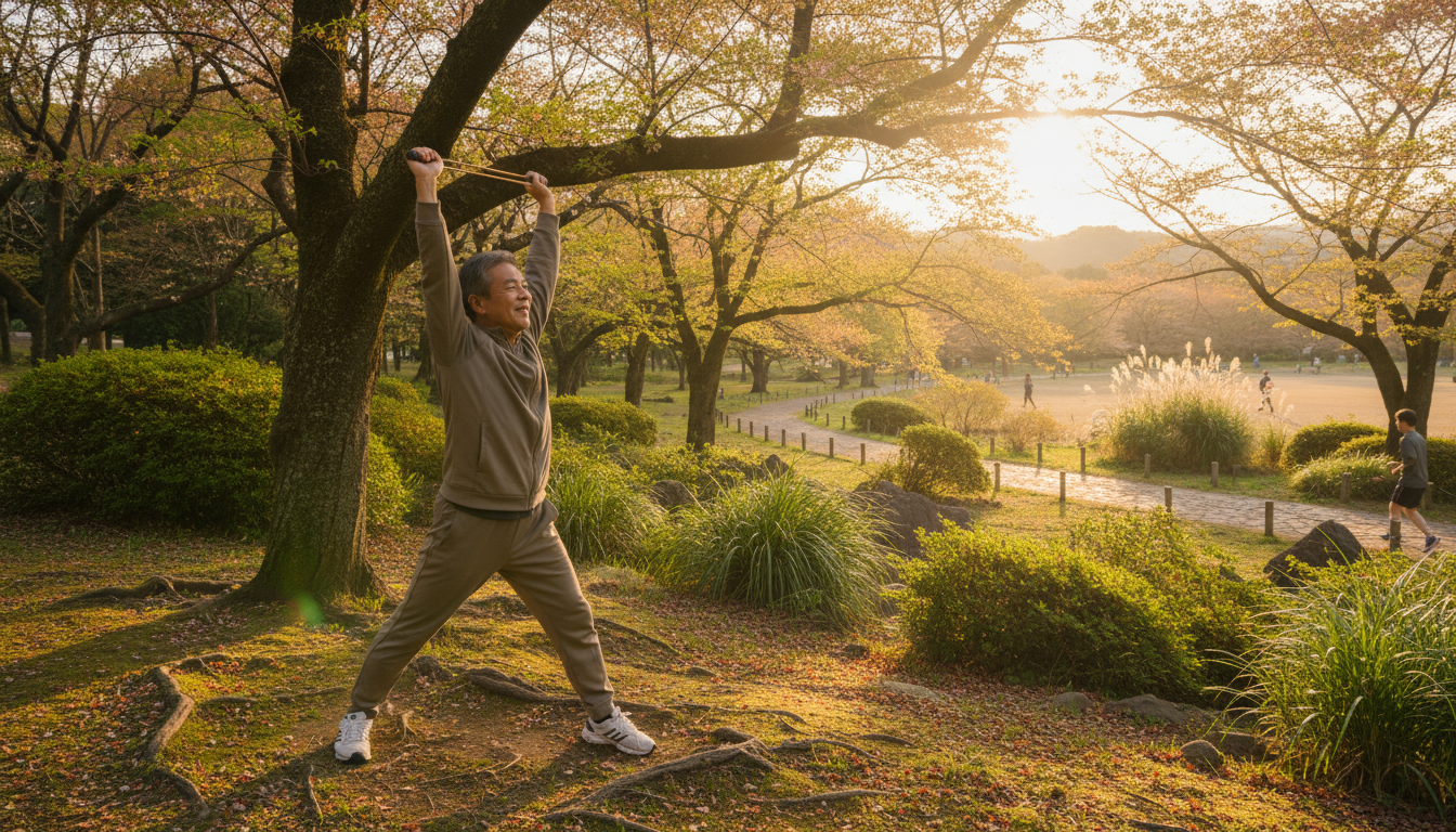 男性の健康的な運動習慣とアクティブライフスタイル