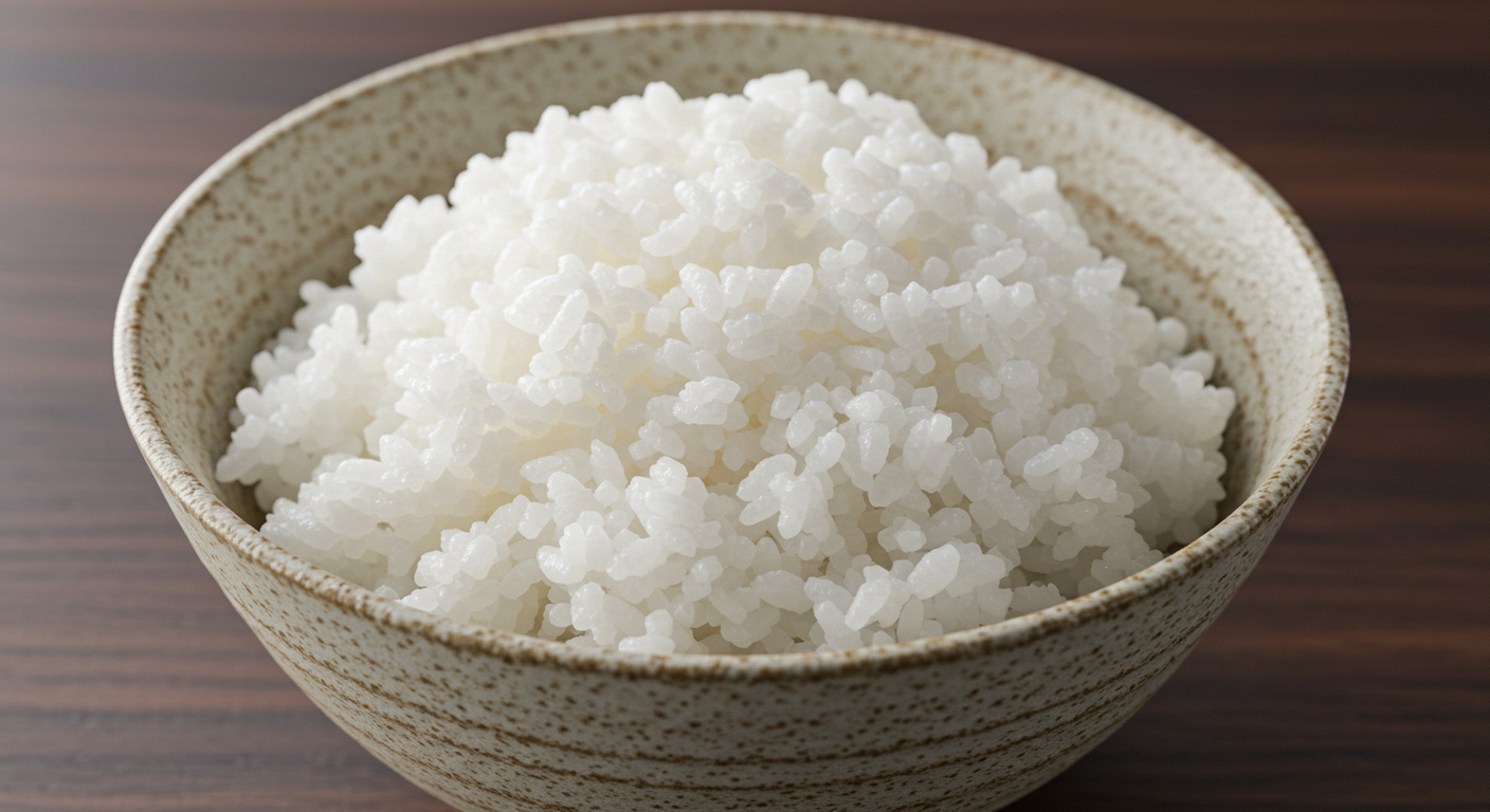 栄養豊富な白いご飯の画像