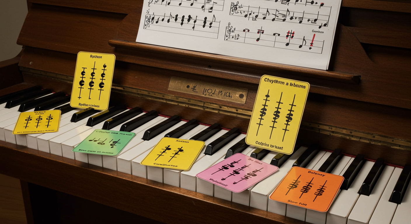 リズムカードを使った楽しいピアノレッスン