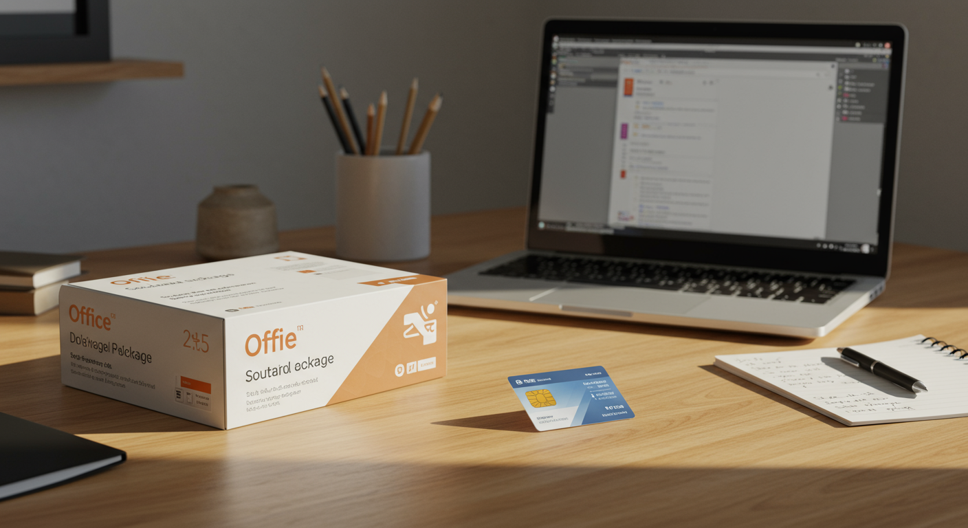 Office永続ライセンスパッケージと使用イメージ