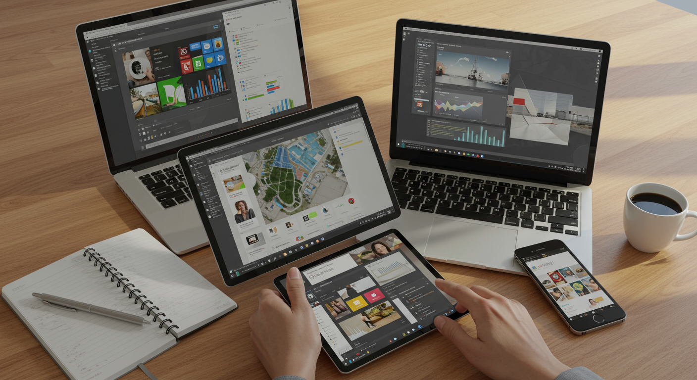 Officeの各アプリケーションアイコンと選択イメージ