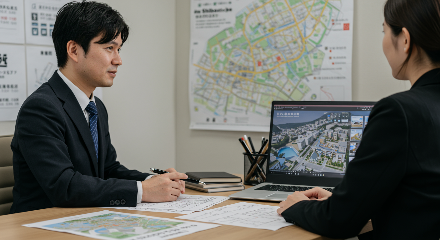 不動産のプロによる物件相談シーン