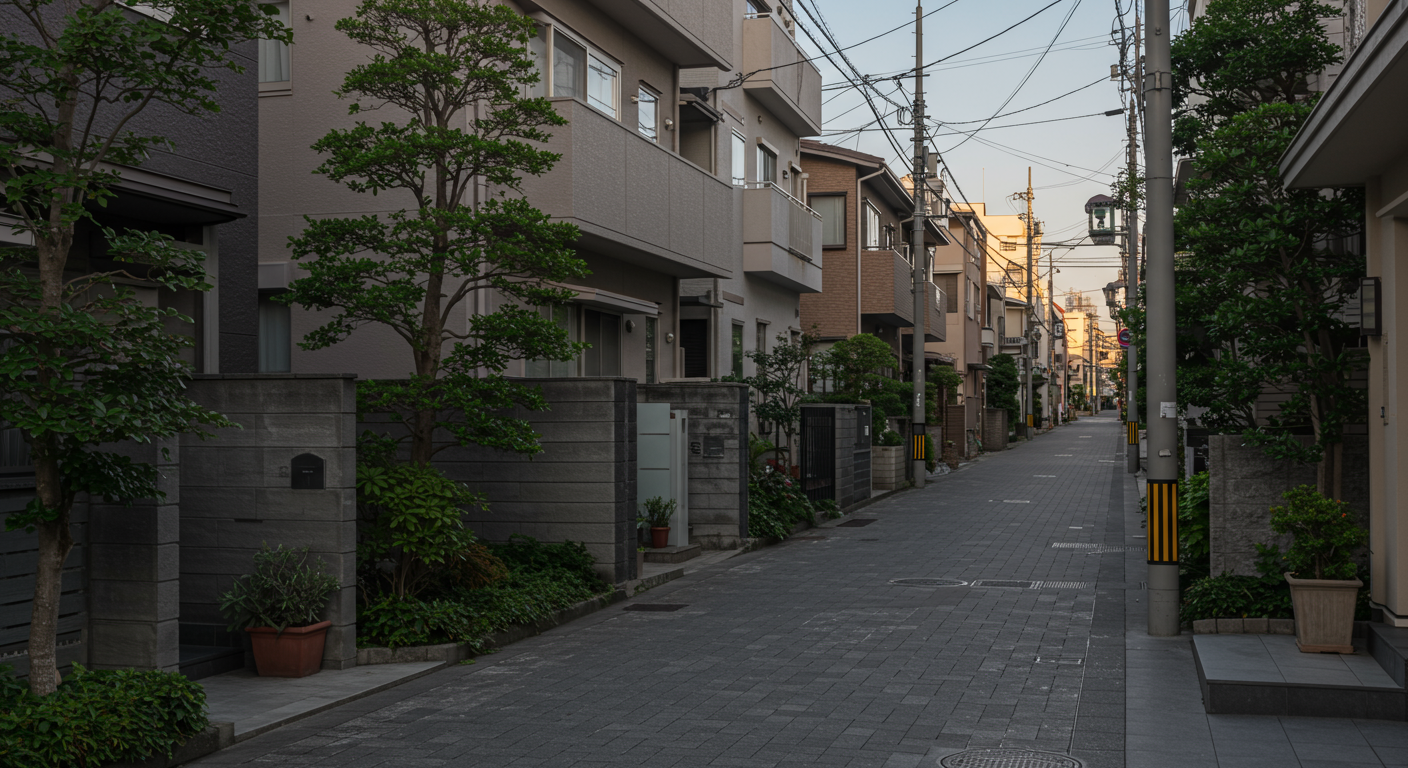 麻布台の閑静な住宅街