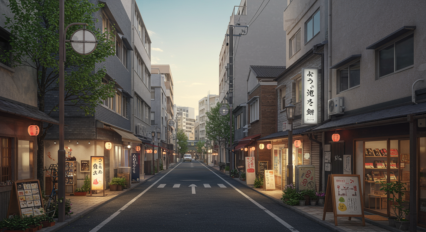 麻布十番の街並み