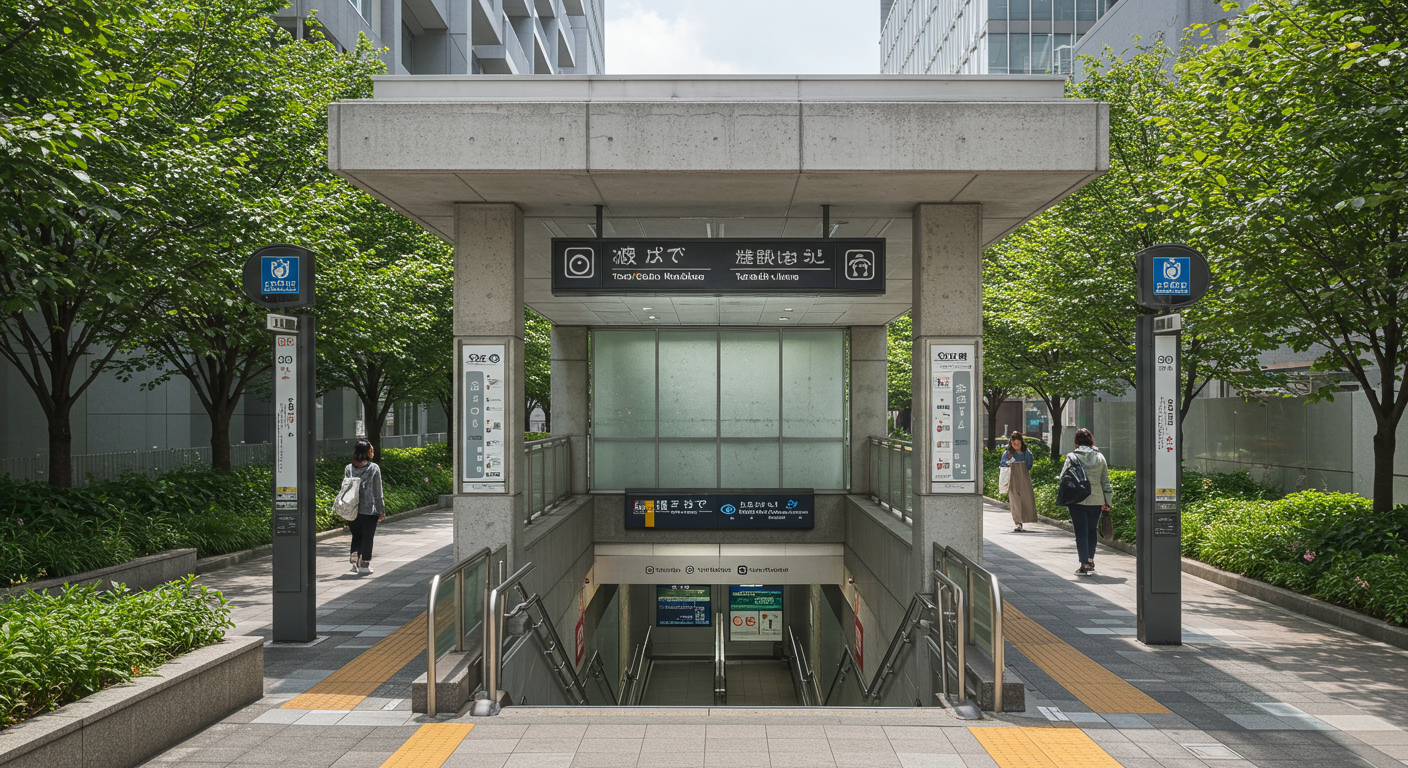 麻布十番駅の様子
