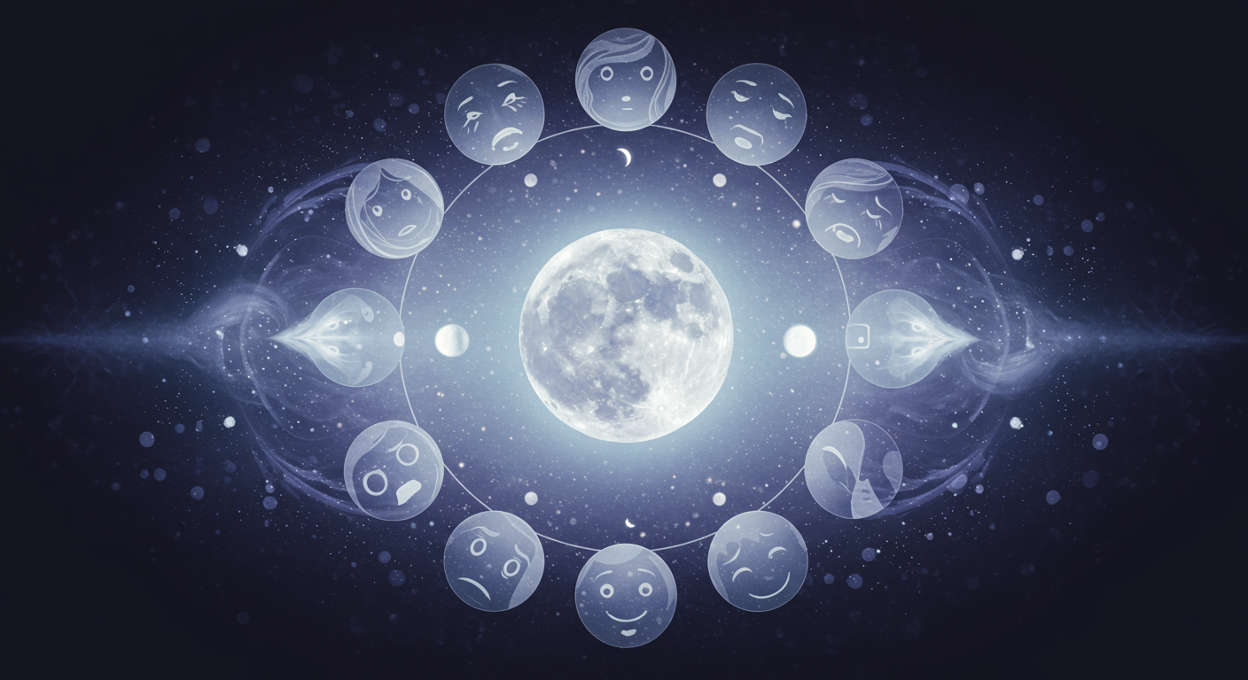 月星座と感情表現の関係図