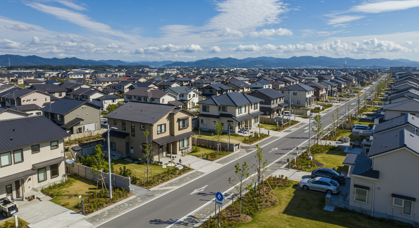 理想的な分譲地の風景