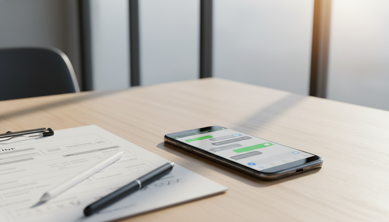 特殊車両申請のLINE相談イメージ