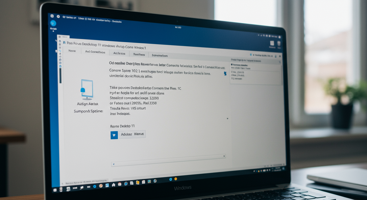 Windows 11のリモートデスクトップ接続画面
