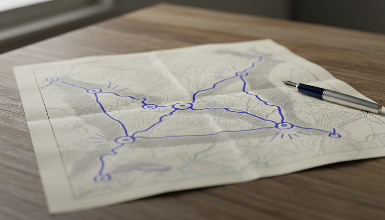 特殊車両通行経路図の記入例